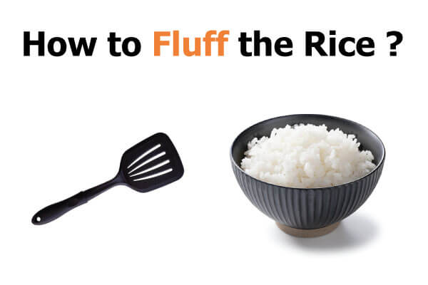 How to fluff rice with a fork